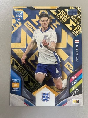 Panini FIFA 365 Adrenalyn Xl 26 Declan Rice Momentum Rare