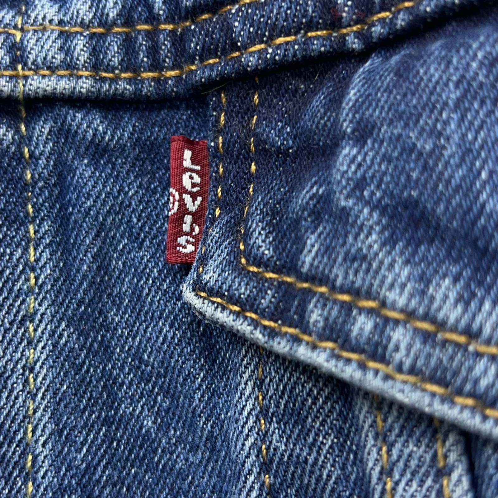 Levi's Jean Jacket Men's Large Blue Denim Trucker Type 3 Outdoor Workwear Biker