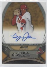 2010 Bowman Sterling Prospects Gold Refractor 8/50 Tyrell Jenkins Auto 0j7t