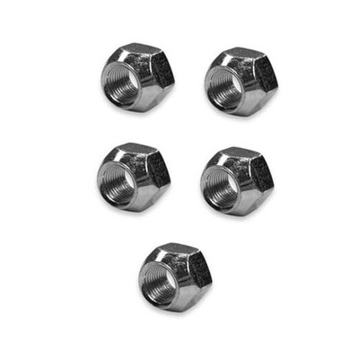 Pack 1/2-20 Zinc Plated Open End Acorn Lug Nuts | 1/2-20 | 13/16 socket 5