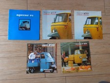 APE APECAR PIAGGIO LOTTO CARTACEO LIBRETTI DEPLIANT PROSPEKT BROCHURE VINTAGE