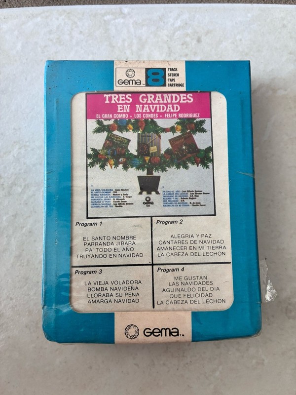 Tres Grandes en Navidad - El Gran Combo, Los Condes, Felipe Rodriguez 8 Track 