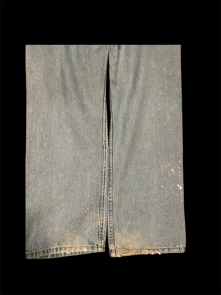 男式漆面溅蓝色牛仔裤 — 第 4/4 张图片