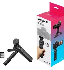 Sony ACCVC1 Vlogger Tripod / Remote Accessory Kit, Small, GP-VPT2BT + SD Card