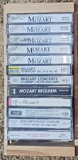 WOLFGANG AMADEUS MOZART: "12 Lot of Pre-Owned Various Audio Cassette Tapes"