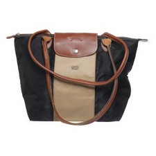 Longchamp, Handtasche, Le Pliage M Tote Bag, Damen, Schwarz/Beige, 24, 14 #XeN