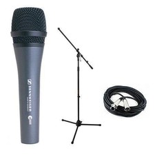 Sennheiser E835 Dynamic Handheld Vocal Mic w/Stand  Cable Bundle Free Ship