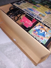 Sega Genesis Model 1 Console Sonic The Hedgehog Variant With Inserts And Extras.