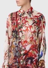 Dsquared2 Jungle Monkey 100% Silk Shirt