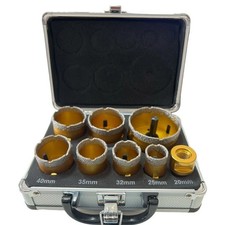 Set Valigia 8 Frese a Tazza Diamantate Per Smerigliatrice Da 20 a 68 MM