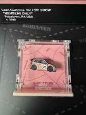 Leen Customs VW Volkswagen Polo R WRC Pink Pig Loe Show Mystery pin + Coval Case