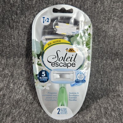 Bic Soleil Escape Women's Disposable Razors With 5 Blades 2 Ct New-Sealed