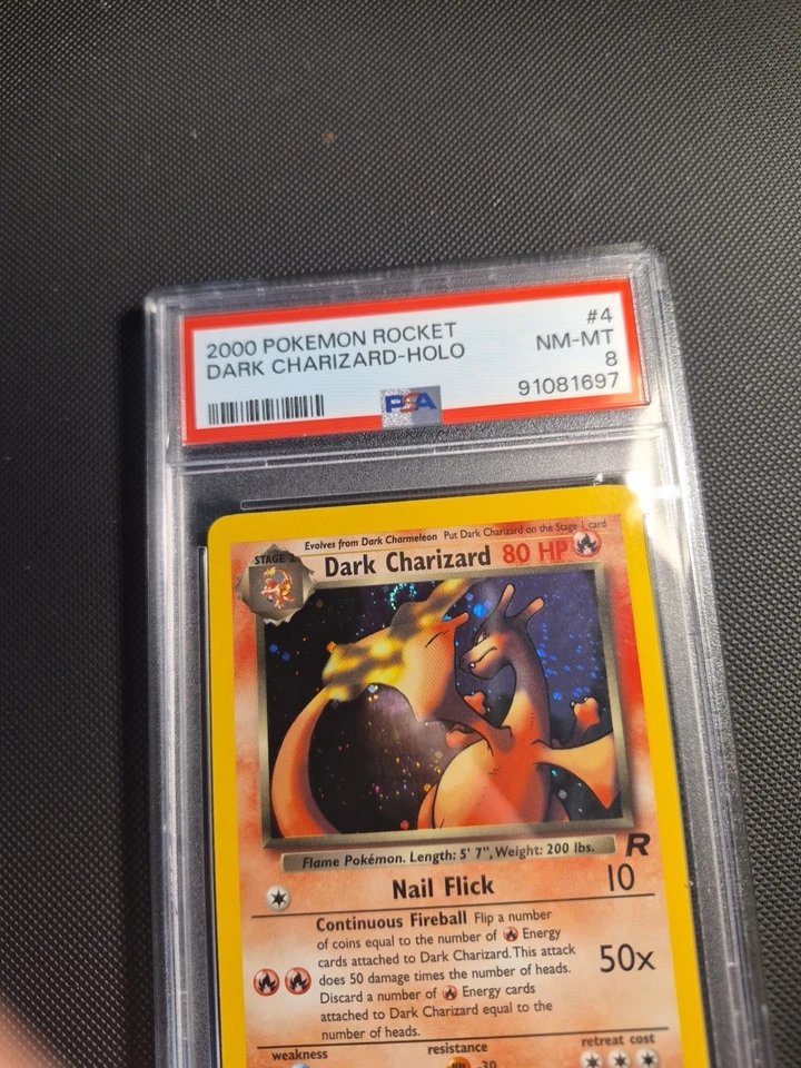 2000 Team Rocket  Holo Dark Charizard #4 PSA 8 NM-MINT Pokemon   🔥🔥🔥 - Image 4 of 4