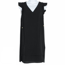 NWT Michael Kors Dress Little Black Workwear Minimalist Cocktail Preppy Black XS