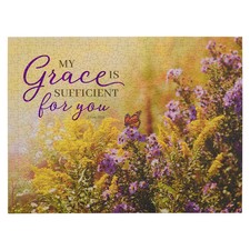 500 Piece Inspirational Scripture Jigsaw Puzzle for Women Girls: Grace is