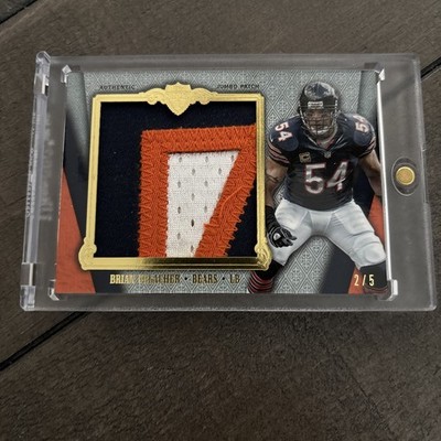 2012 Topps Supreme Brian Urlacher Jumbo Patch 2/5! Chicago Bears HOF!
