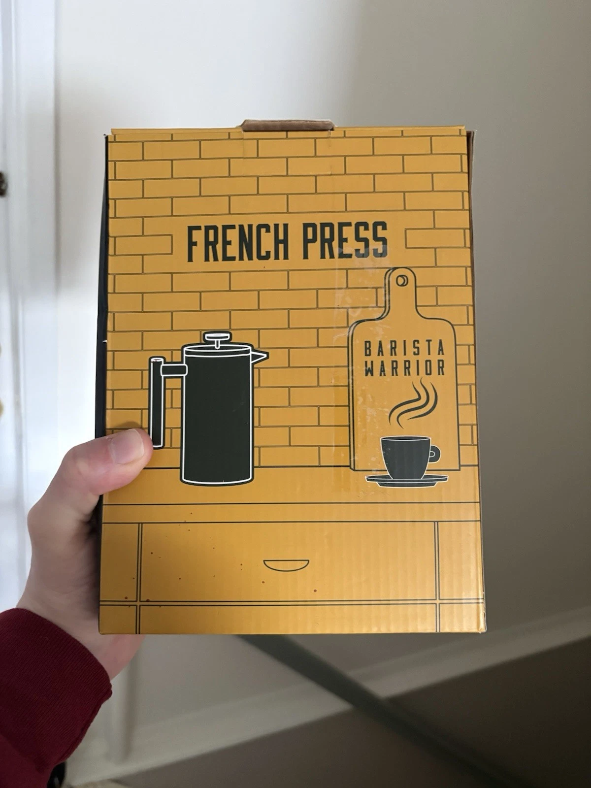 Barista Warrior Coffee French Press Stainless Steel Insulated Thermometer