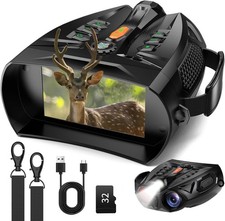 Adult 4K HD screen night vision binoculars, 2600 feet long range, 10x zoom