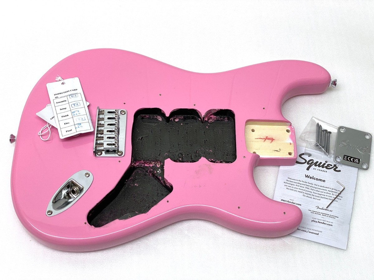 Genuine! Fender Squier Sonic HARDTAIL Strat Body Flash Pink