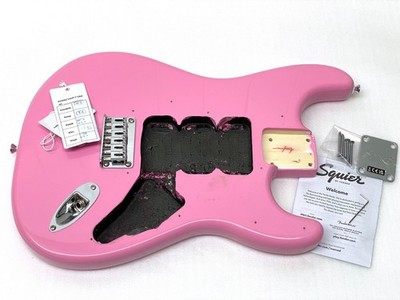 Genuine! Fender Squier Sonic HARDTAIL Strat Body Flash Pink Electric Guitar HT