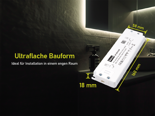 LED Trafo 12V 24V 15W 20W 30W 40W 60W 75W 100W Slim Flach LED Netzteil Treiber - Bild 11 von 30