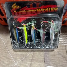 Terminator Metal Lure Set of 5 Hard Baits Fishing Tackle New