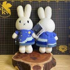 Miffy Handmade Crochet Van Gogh Starry Night 100 Cotton Toy Just Dutch NEW RARE