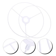 1 Set Metal Lamp Shade Ring 30cm Vintage Lampshade Frame DIY Light Cage Holder