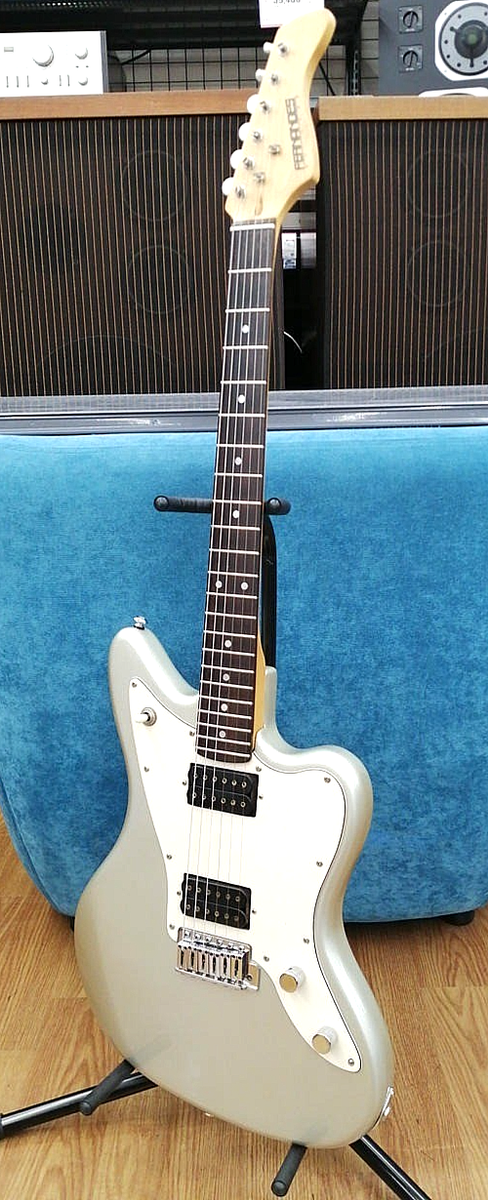 FERNANDES JG-40 Jaguar Jazz Master Silver XJAPAN Hide Vintage Rare