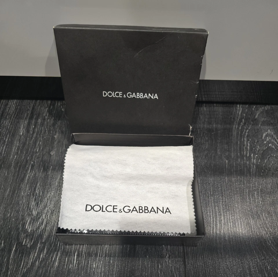 СОВЕРШЕННО НОВЫЙ DOLCE & GABBANA МУЖСКОЙ ЧЕРНЫЙ КОЖАНЫЙ СКЛАДНОГО БУМАЖНИКА - Изображение 2 из 4
