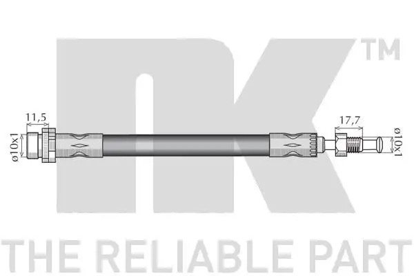 Flexibler Bremsschlauch 8525134 NK für FORD FUSION FIESTA V - Bild 3