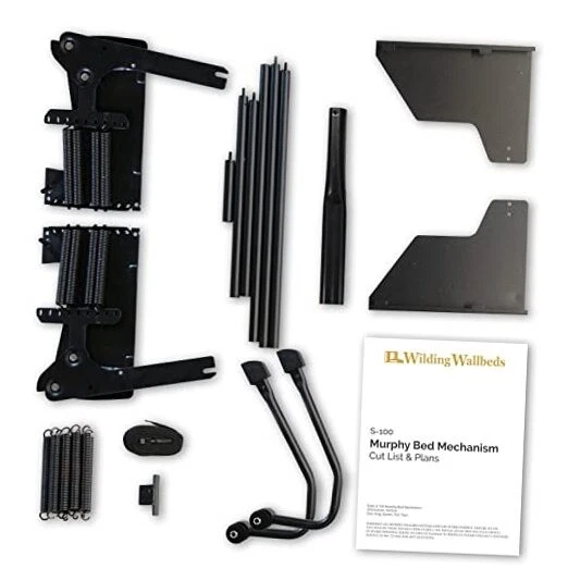 Murphy Bed Mechanism Hardware Kit (Universal Size Fits King, Queen, Full, &