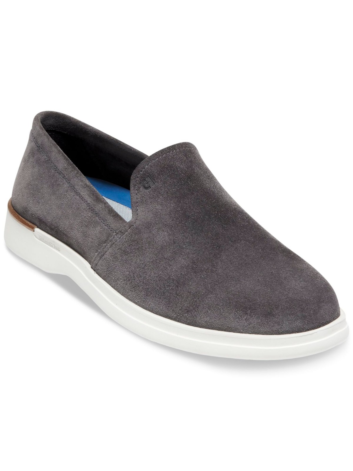 Мужские серые мокасины из замши без застежки COLE HAAN GRANDSERIES Grand Ambition, 8 М