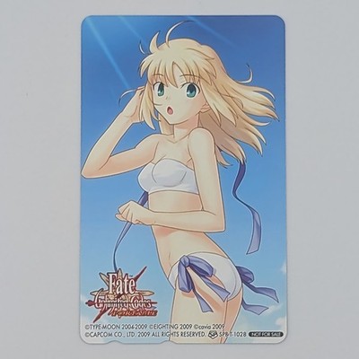 Fate unlimited codes Saber Artoria Pendragon TYPE-MOON Telephone Card 2009