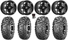 Sedona Rukus 14" Wheels Black +30mm 29" BigHorn Tires Textron Wildcat XX