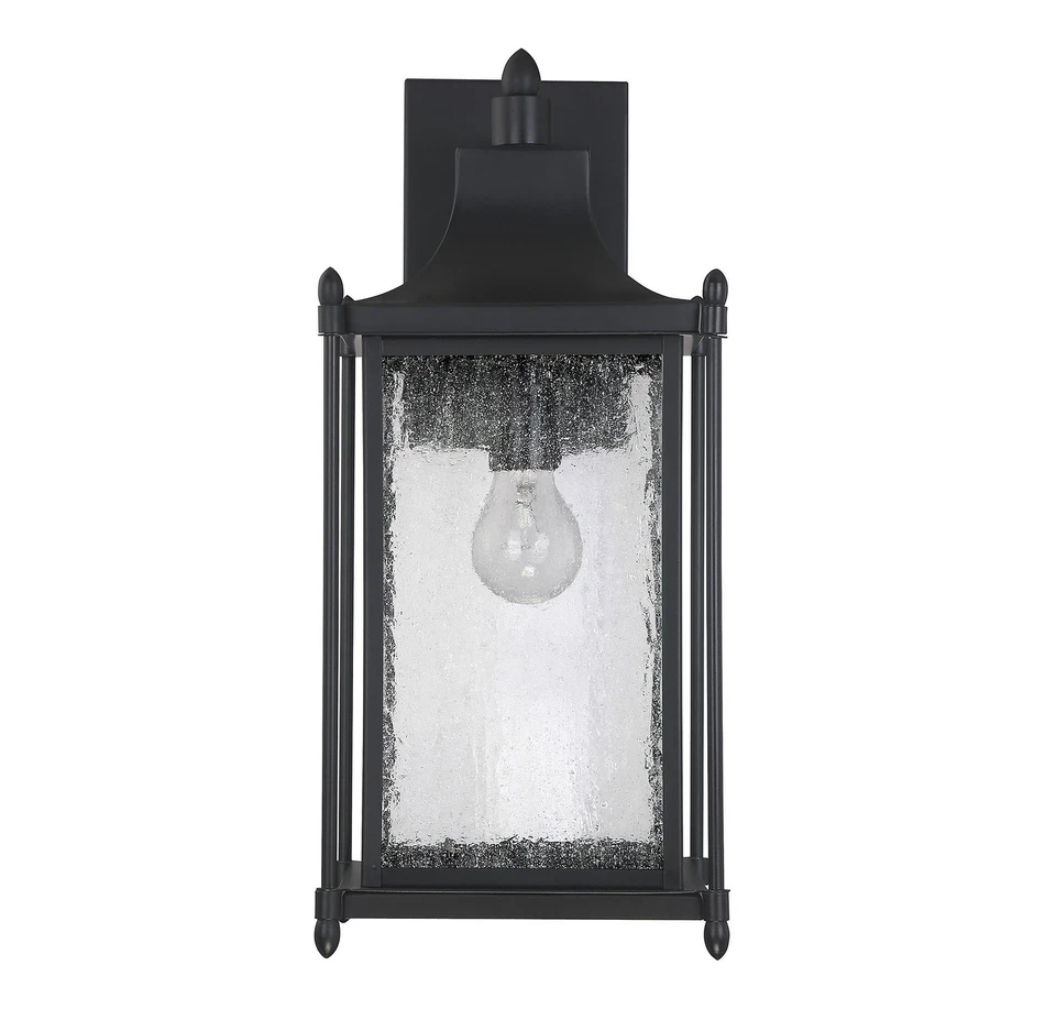 Dunnmore 1 Light Outdoor Wall Lantern in Black by Savoy House - 5-3452-BK - Image 2 of 4