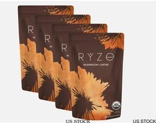 RYZE Organic Mushroom Coffee Instant  30 Servings  Free Shipping Included