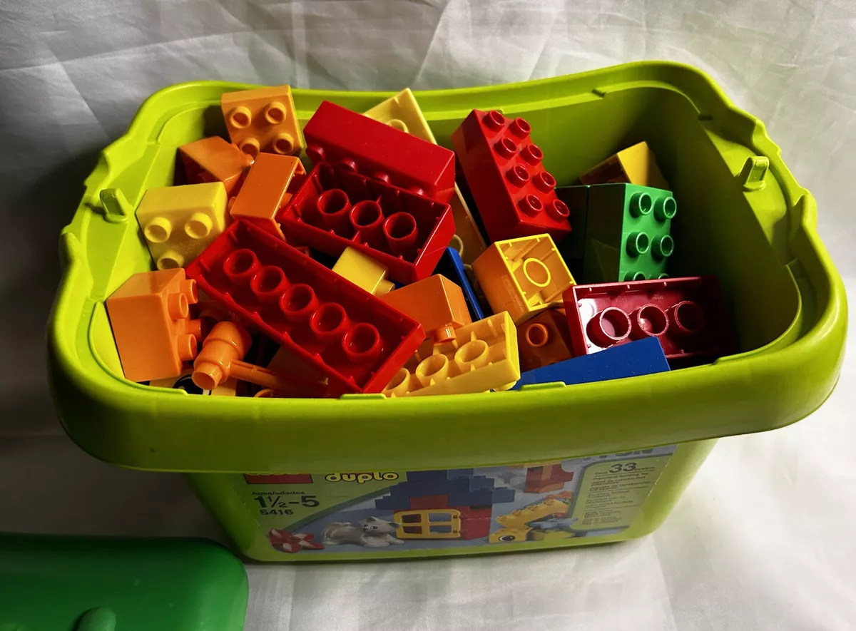 Lego Mega Block Duplo Assorted Lot Light Green Storage Container Preschool