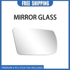 New Mirror Glass Fits 2008-12 Nissan Altima Passenger Right Side Convex+Adhesive