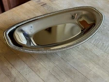 Shelton Ware French Gadroon Bread Tray Metal  approx.  7  X 13  X 7  Shiny