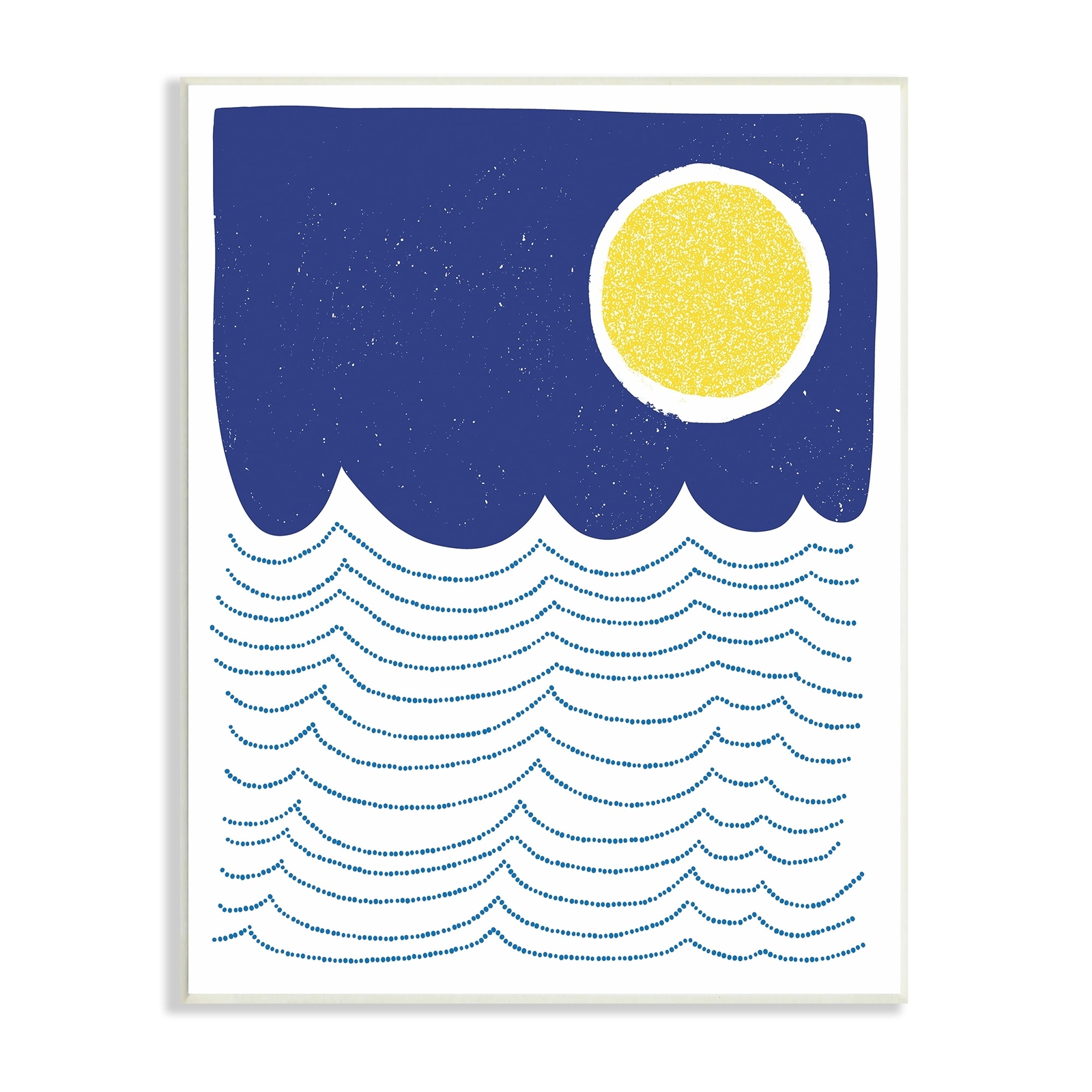 Stupell Bold Summer Sun Nautical Abstract Striped Ocean