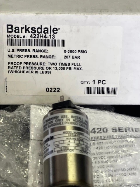 Barksdale 422H4-13 Foto 3 de 4