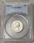 1954-D Washington Quarter PCGS MS64