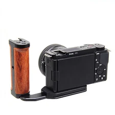 Side Wood Handle Left L-Plate Quick Release Plate Universal Accessory for Camera