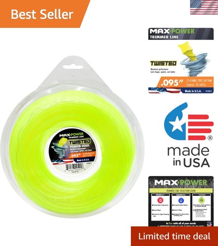 0.095-Inch Premium Twisted Trimmer Line, 200-Foot Length