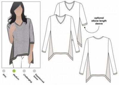 Style Arc Schnittmuster Bianca Top Gr. 18-30