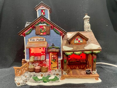 Harborside Village, Limited Edition Collection, Fish Market Lighted House