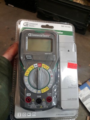 Commercial Electric Manual Ranging Digital Multi-Meter 