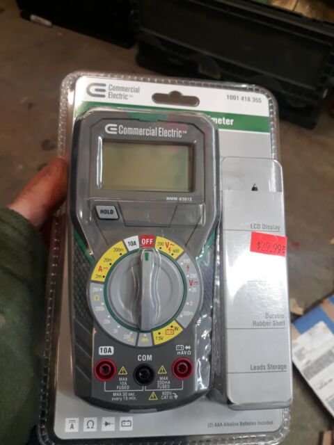 Commercial Electric Ms8301a Manual Ranging Digital Multi-meter 24992