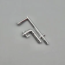 AMT 1/25 Fruehauf Tanker Parts Kit Bash Chrome Long Outlet Pipe #1